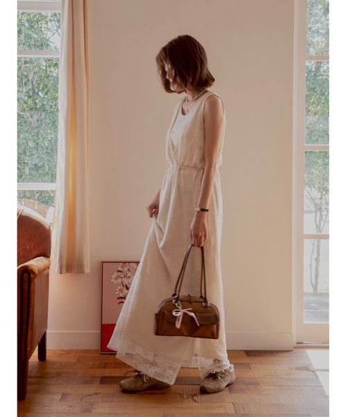 jumelle（ジュメロ） ノースリーブワンピース MEDIUM アイボリー