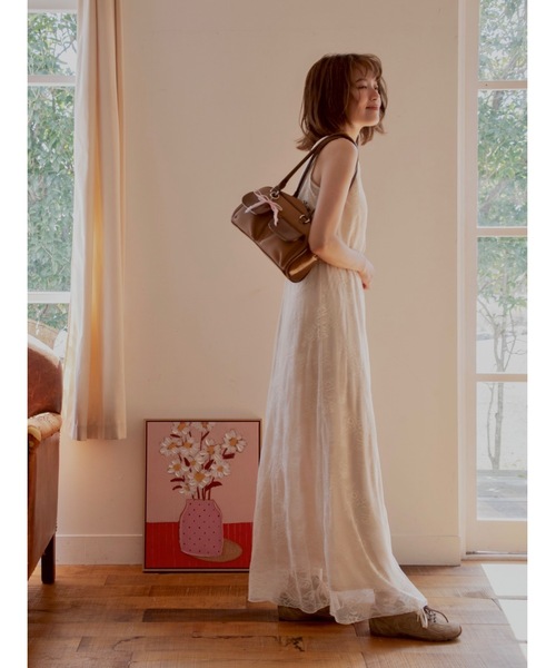 jumelle（ジュメロ） ノースリーブワンピース MEDIUM アイボリー