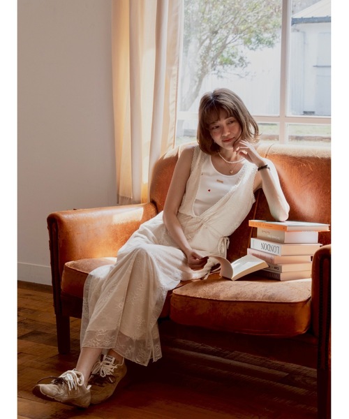 jumelle（ジュメロ） ノースリーブワンピース MEDIUM アイボリー