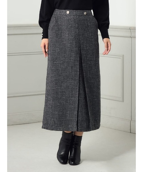スカート 「WEB限定」ツイードタックナロースカートFURRY : ZOZOTOWN