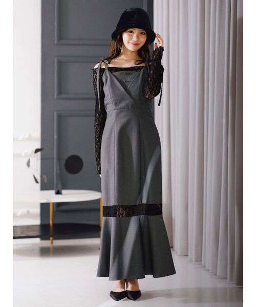 MERCURYDUO（マーキュリーデュオ） ワンピース レースパネル切替