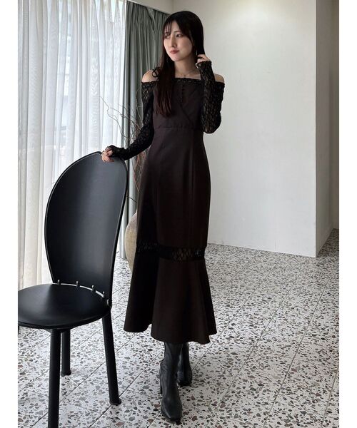 MERCURYDUO（マーキュリーデュオ） ワンピース レースパネル切替