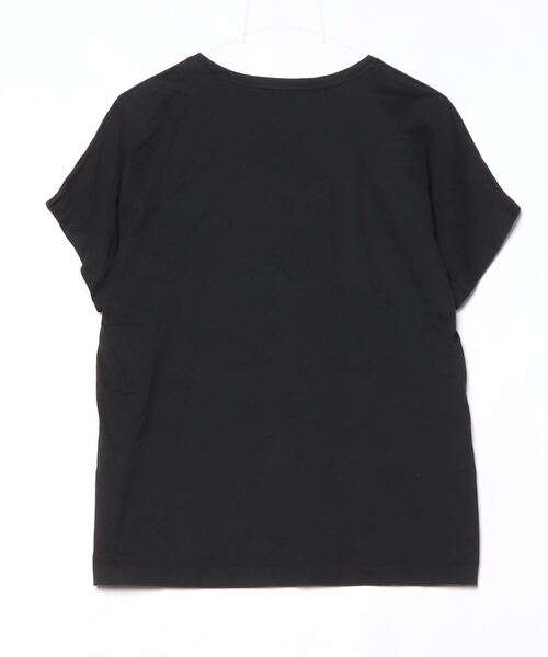 「ATON」 半袖カットソー ONE SIZE ブラック レディース_画像2