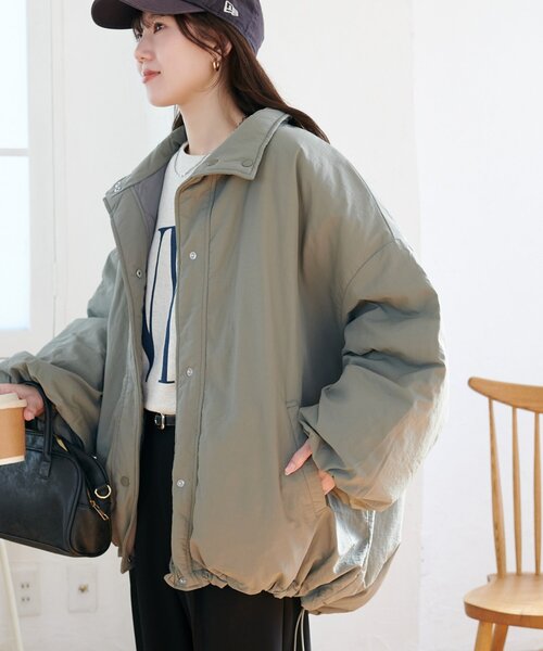 Discoat ブルゾン アウター 「WEB限定」リバーシブルスタンドカラー