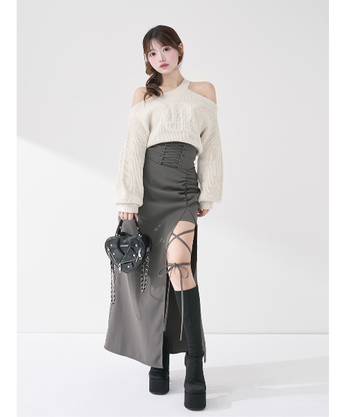 Darich（ダーリッチ） スカート スリットコルセットロングスカート