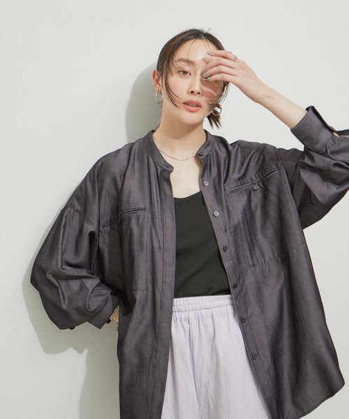 「LE CERCLE par rope'」 長袖ブラウス FREE オレンジ系その他2 レディース_画像2