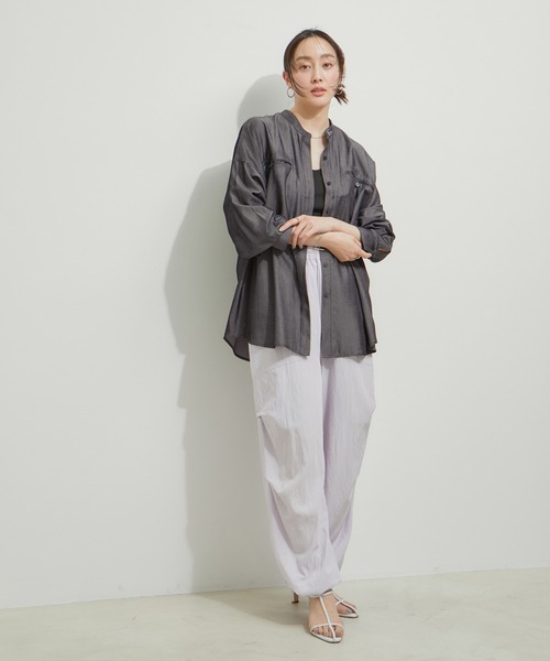 「LE CERCLE par rope'」 長袖ブラウス FREE オレンジ系その他2 レディース_画像3