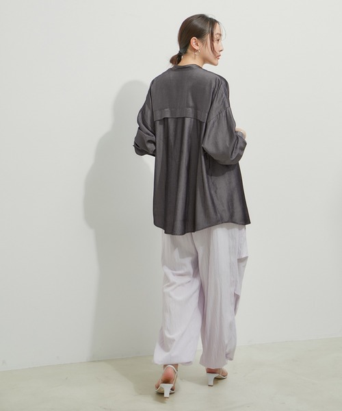 「LE CERCLE par rope'」 長袖ブラウス FREE オレンジ系その他2 レディース_画像4