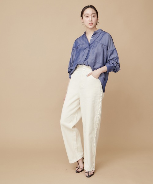 「LE CERCLE par rope'」 長袖ブラウス FREE オレンジ系その他2 レディース_画像5