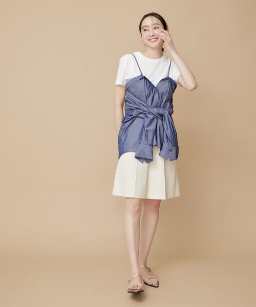 「LE CERCLE par rope'」 長袖ブラウス FREE オレンジ系その他2 レディース_画像7