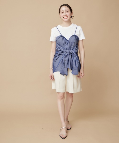 「LE CERCLE par rope'」 長袖ブラウス FREE オレンジ系その他2 レディース_画像8