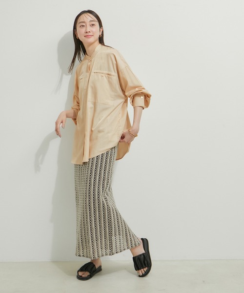 「LE CERCLE par rope'」 長袖ブラウス FREE オレンジ系その他2 レディース_画像9