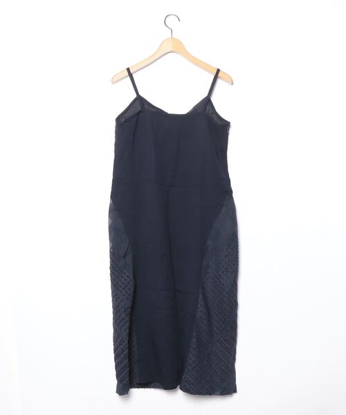「Yasutoshi Ezumi」 キャミソールワンピース S ネイビー レディース_画像2