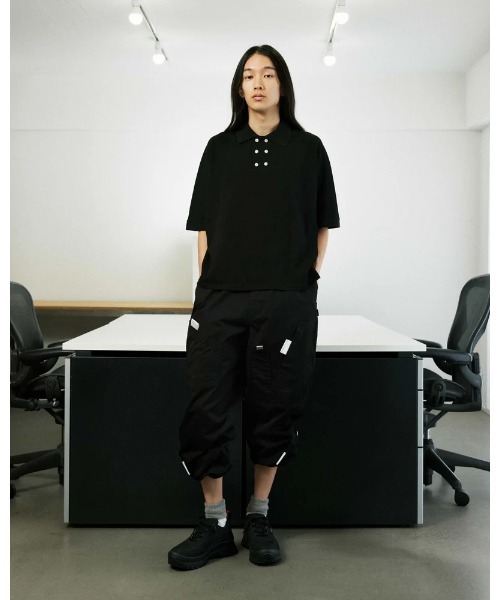 「PHINGERIN」 半袖ポロシャツ LARGE ブラック メンズ_画像4