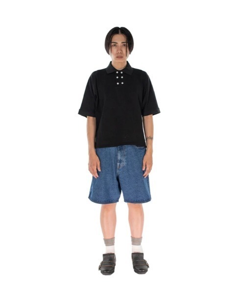 「PHINGERIN」 半袖ポロシャツ LARGE ブラック メンズ_画像7