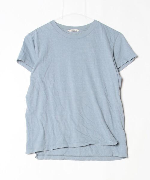 AURALEE（オーラリー） 半袖Tシャツ 0 ブルー レディース : ZOZOTOWN