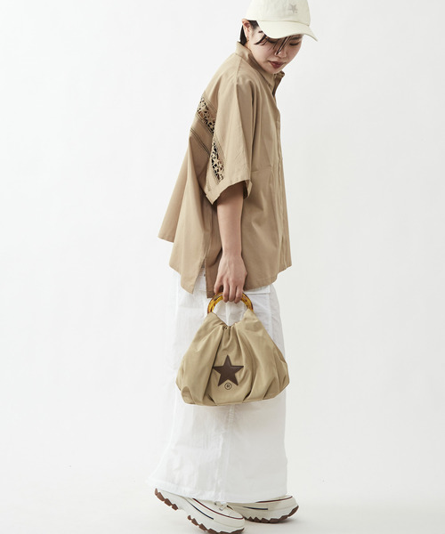 「CONVERSE TOKYO」 7分袖シャツ FREE ブラック レディース_画像4