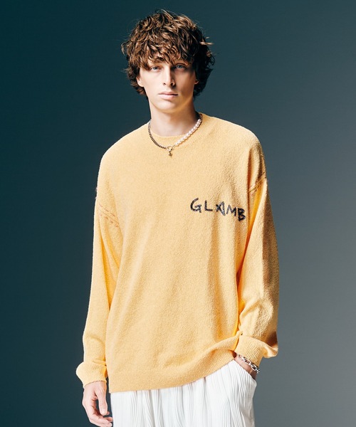 glamb（グラム） セーター ニット Hand Beaded Logo Knit / ハンドビー