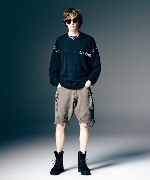 セーター ニット Hand Beaded Logo Knit / ハンドビーデッドロゴニット