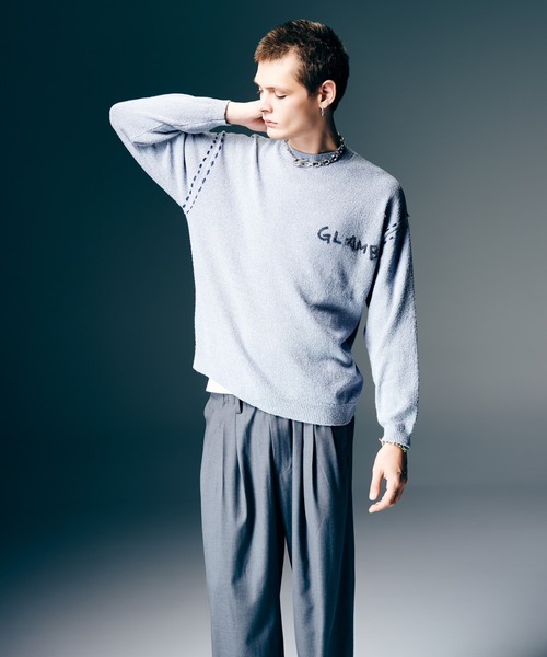 セーター ニット Hand Beaded Logo Knit / ハンドビーデッドロゴニット