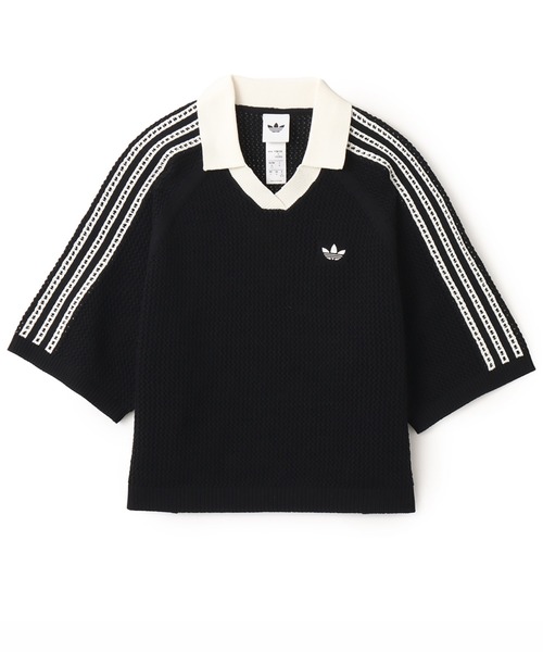 adidas（アディダス） ニット セーター adidas KNITTED CROCHET POLO