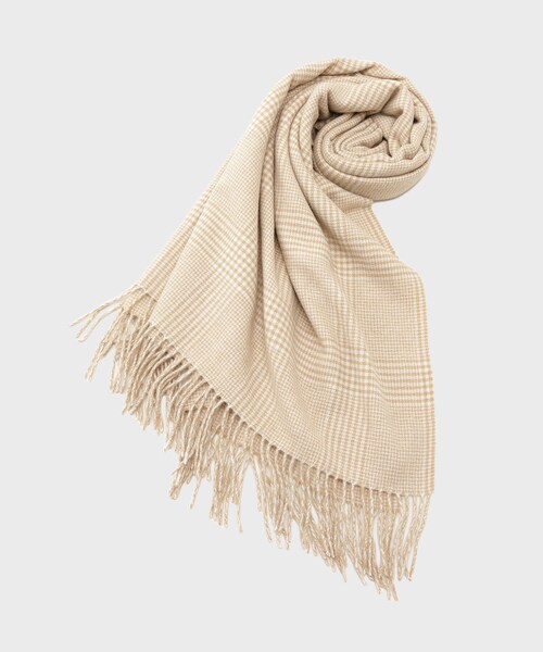 UNTITLED（アンタイトル） ストール マフラー ハウンドトゥース柄