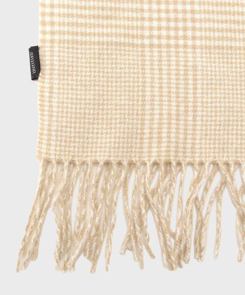 UNTITLED（アンタイトル） ストール マフラー ハウンドトゥース柄