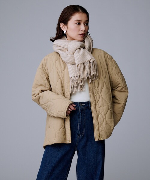 UNTITLED（アンタイトル） ストール マフラー ハウンドトゥース柄