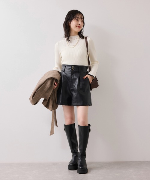 VIS（ビス） パンツ レザーショートパンツ レディース : ZOZOTOWN