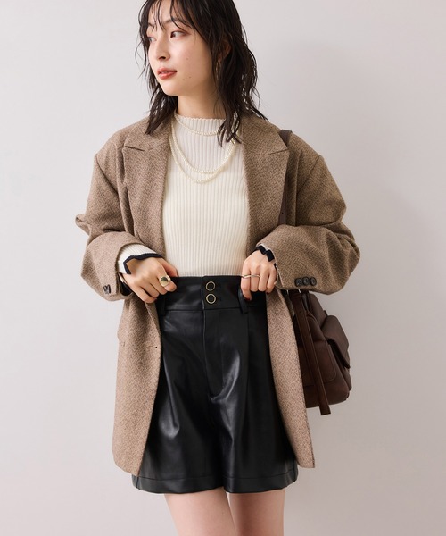 VIS（ビス） パンツ レザーショートパンツ レディース : ZOZOTOWN