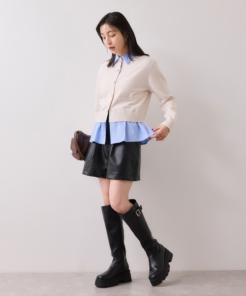 VIS（ビス） パンツ レザーショートパンツ レディース : ZOZOTOWN