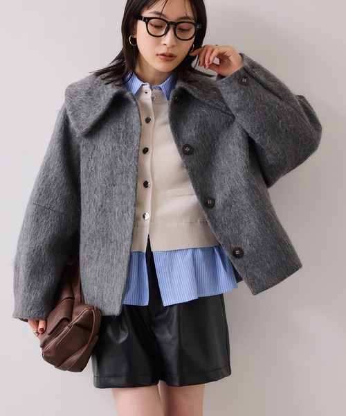 VIS ショートパンツ グレー ブラック Mサイズ 2枚 VIS（ビス） パンツ レザーショートパンツ レディース : ZOZOTOWN