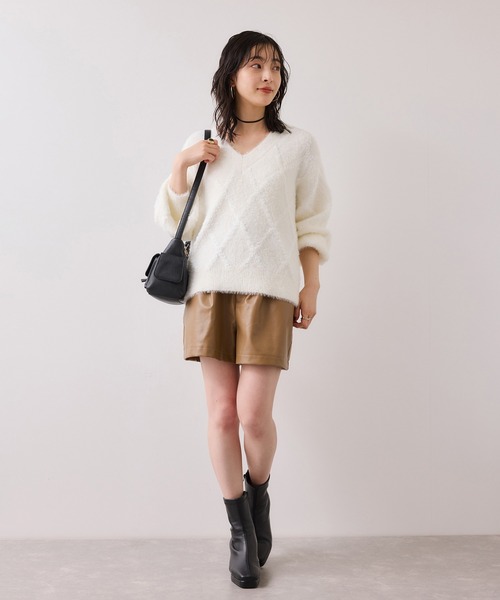 VIS（ビス） パンツ レザーショートパンツ レディース : ZOZOTOWN