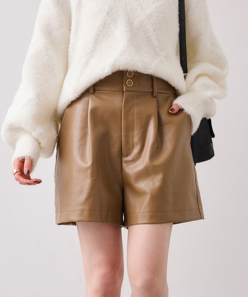 VIS（ビス） パンツ レザーショートパンツ レディース : ZOZOTOWN