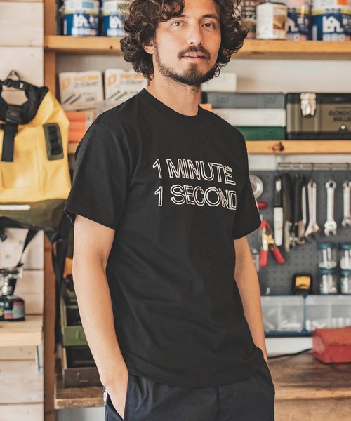 「1minute 1second」 半袖Tシャツ M ホワイト メンズ_画像2