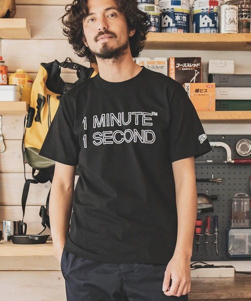 「1minute 1second」 半袖Tシャツ M ホワイト メンズ_画像3