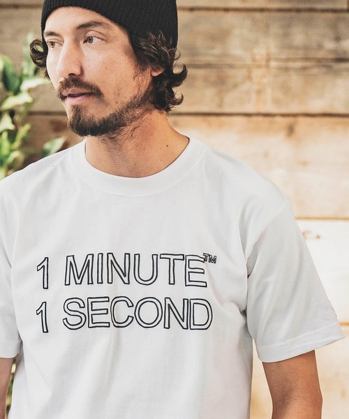 「1minute 1second」 半袖Tシャツ M ホワイト メンズ_画像6