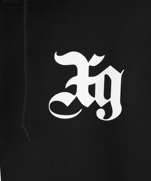 「X-girl」 プルオーバーパーカー S ブラック レディース_画像5