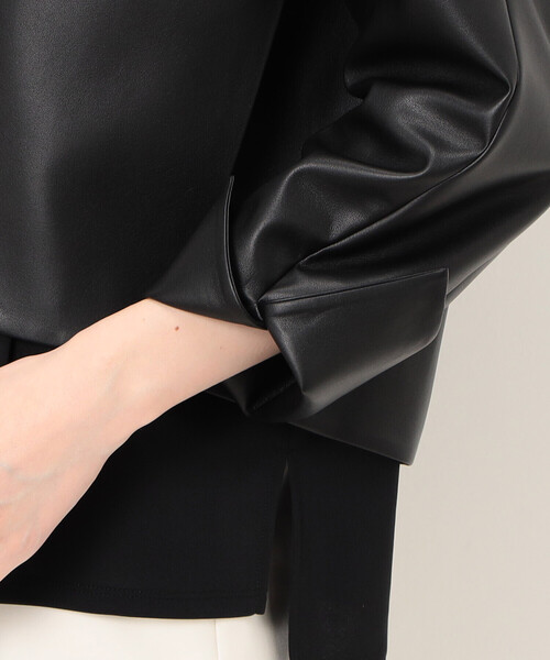 うさえK.T KIYOTO TAKASE フェイクレザー ブルゾン 9号/ うさえK.T KIYOTO TAKASE フェイクレザー ブルゾン 9号/ うさえK.T