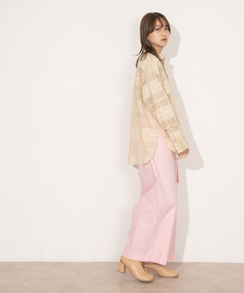 「KBF」 パンツ ONE ネイビー レディース_画像7