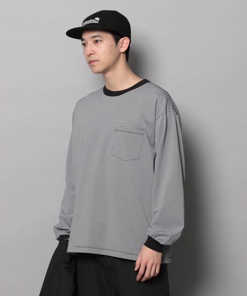 「BAYFLOW」 長袖Tシャツ MEDIUM ホワイト メンズ_画像7