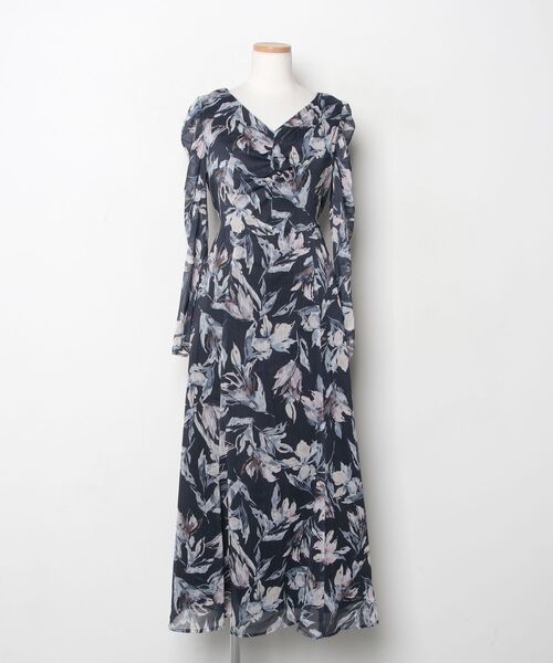 LAGUNAMOON（ラグナムーン） 長袖ワンピース MEDIUM ネイビー