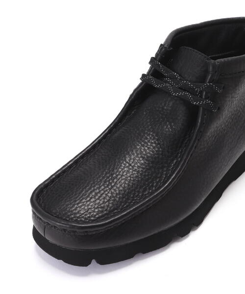 クラークス ワラビーブーツ 黒 レザー 本革 革靴 27cm 美品 Clarks いま逃すと当分買えなくなる!? ゴア搭載の黒革ワラビー｜雑誌Begin