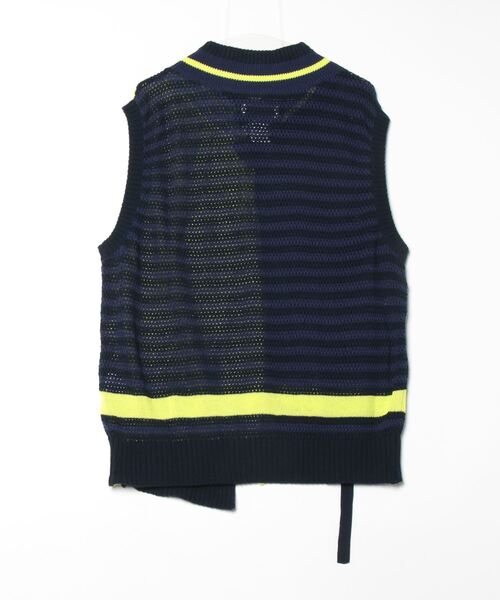 「FACETASM」 ノースリーブニット 4 ネイビー メンズ_画像2