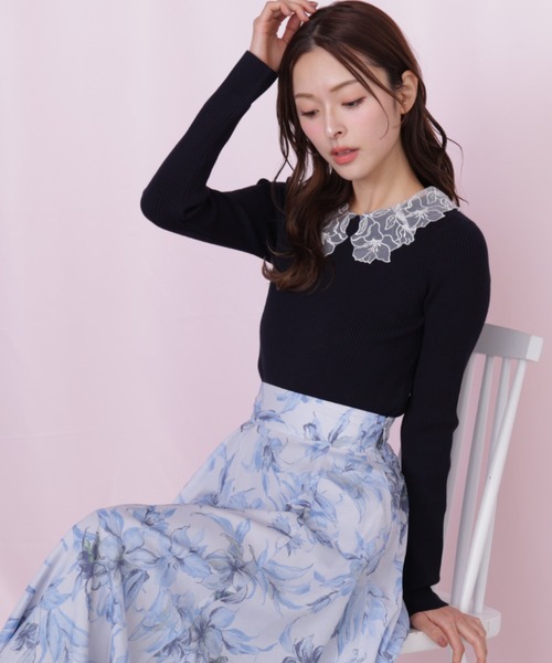 シアーアートフラワープリントスカート シアーアートフラワープリントスカート | JILL by JILL STUART（ジル