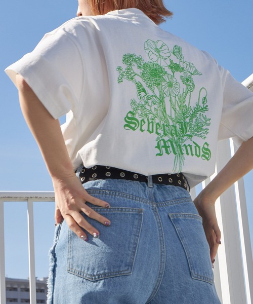 「PBLIM」 半袖Tシャツ MEDIUM グレー レディース_画像7