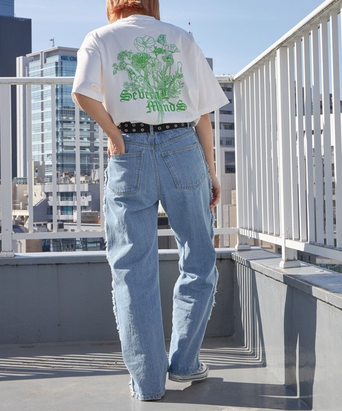 「PBLIM」 半袖Tシャツ MEDIUM グレー レディース_画像9
