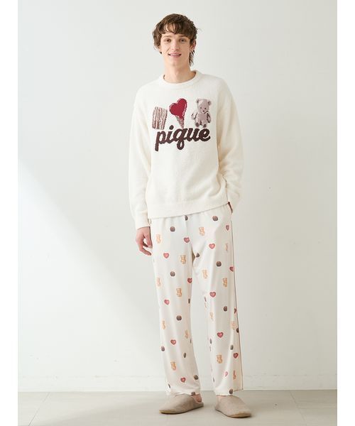 gelato pique（ジェラートピケ） パジャマ 「Valentine」「HOMME」総柄