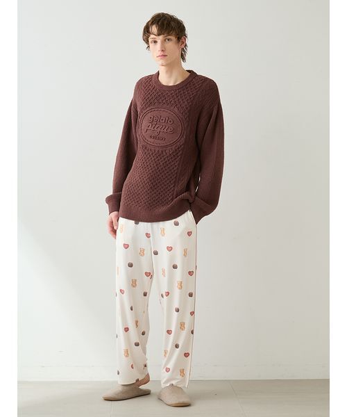 gelato pique（ジェラートピケ） パジャマ 「Valentine」「HOMME」総柄