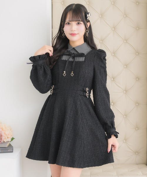 ROJITA（ロジータ） ワンピース レイヤードラメツイードワンピース